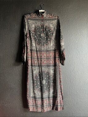 Zimmermann Black Paisley Matchmaker Utility Dress